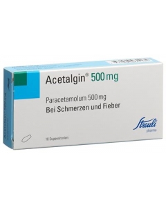 ACETALGIN Supp 500 mg 10 Stk