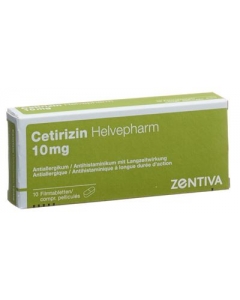 CETIRIZIN Helvepharm Filmtabl 10 mg 10 Stk