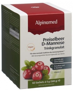 ALPINAMED Preiselbeer D-Mannose Gran 60 Btl 5 g